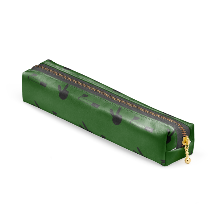 ペンケース - 20 x 4 x 4cm - ブラック