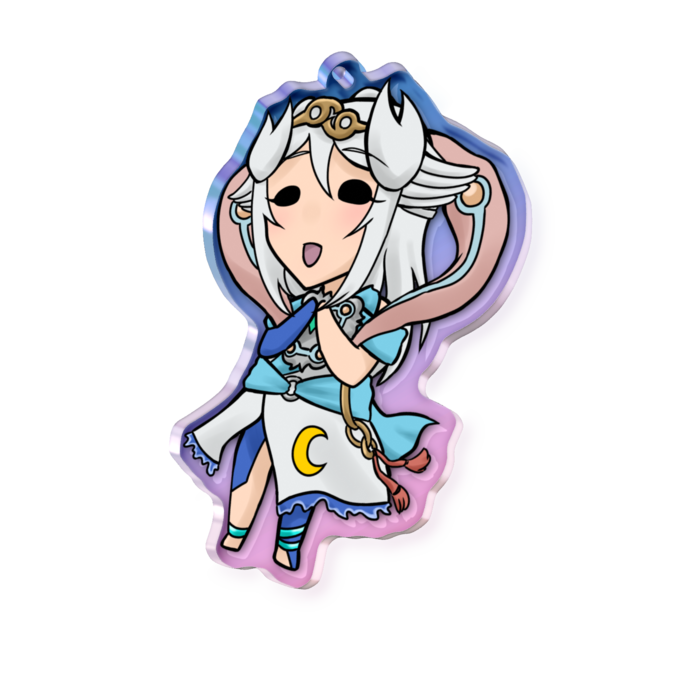 オーロラアクリルキーホルダー - 70 × 70mm