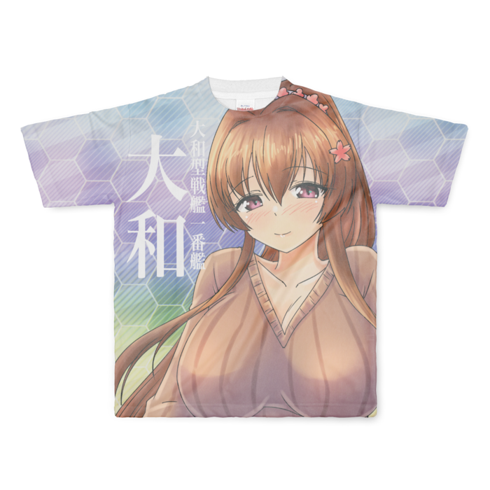 フルグラフィックTシャツ - L - 正面印刷のみ
