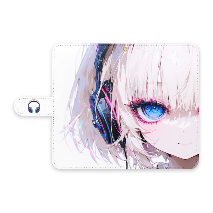 手帳型Androidケース - L - ストラップ穴 あり