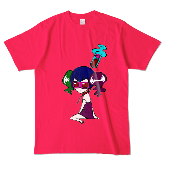 カラーTシャツ - L - ホットピンク (濃色)