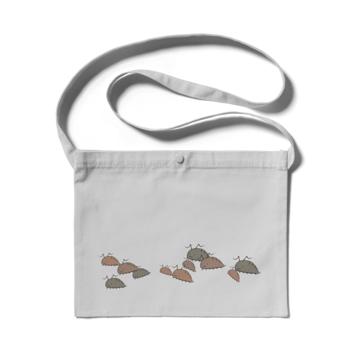 サコッシュ - 300 x 230 (mm)ライトグレー