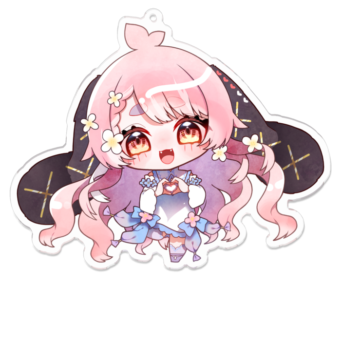 アクリルキーホルダー（コーティング） - 100 x 100 (mm)