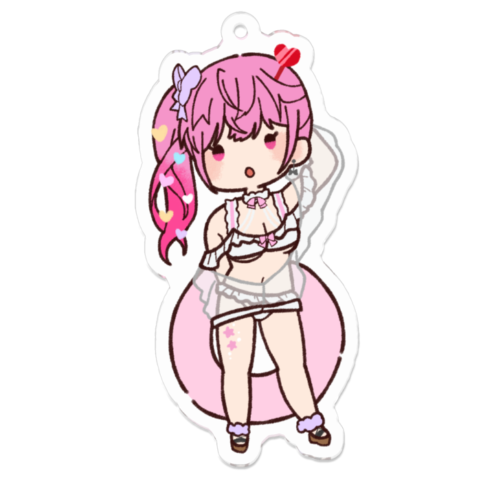 アアクリルキーホルダーMサイズ 70 x 70 (mm)