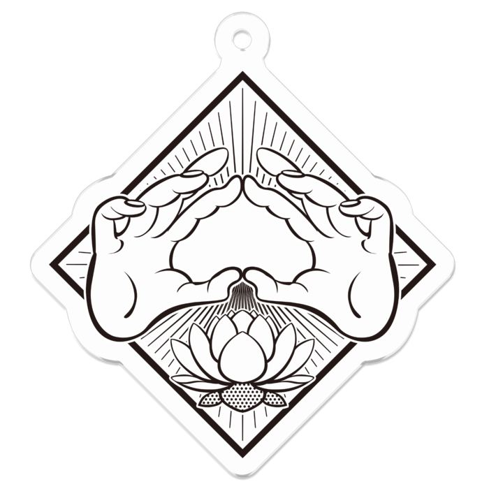 アクリルキーホルダー - 50 x 50 (mm)