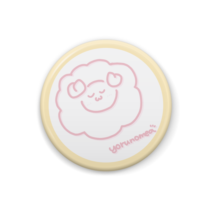 缶バッジ／32mm／キイロ