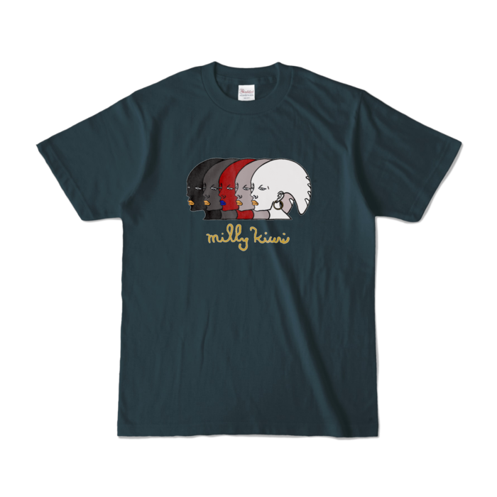 カラーTシャツ - S - デニム (濃色)