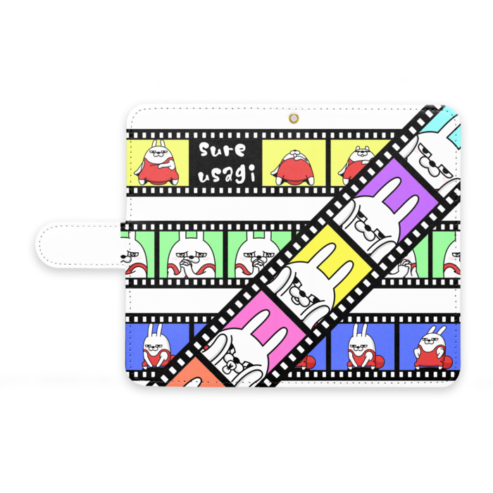 手帳型Androidケース - M - ストラップ穴 あり