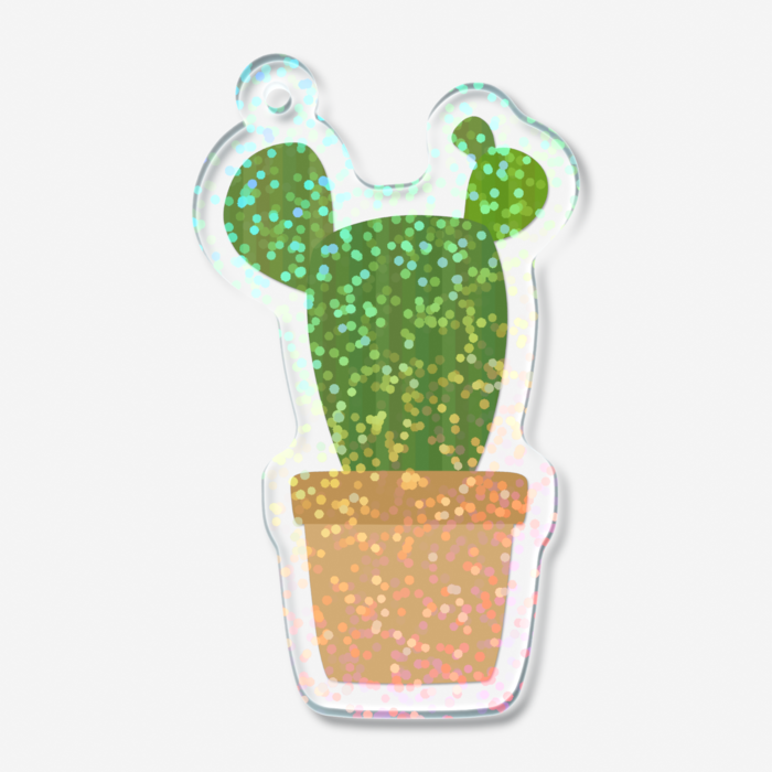 ホログラムアクリルキーホルダー - 50 × 50mm