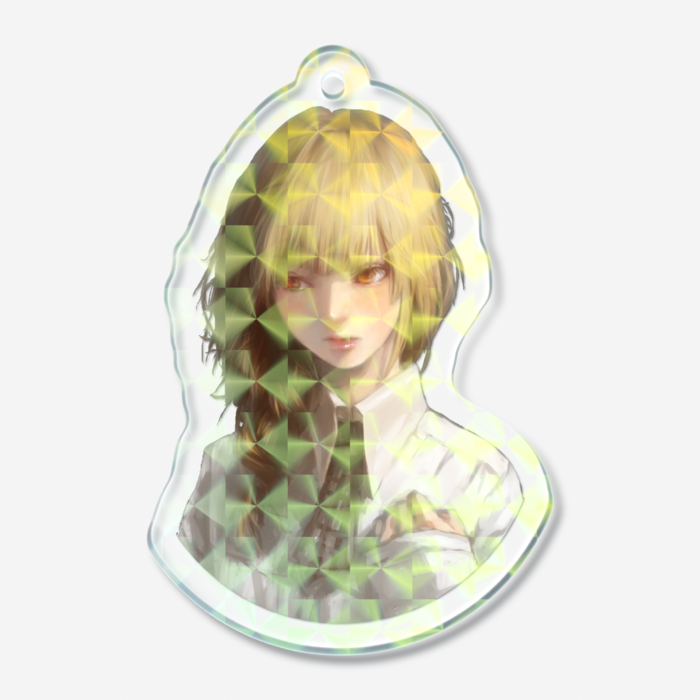 ホログラムアクリルキーホルダー - 50 × 50mm