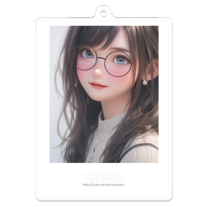 アクリルキーホルダー（コーティング） - 70 x 70 (mm)