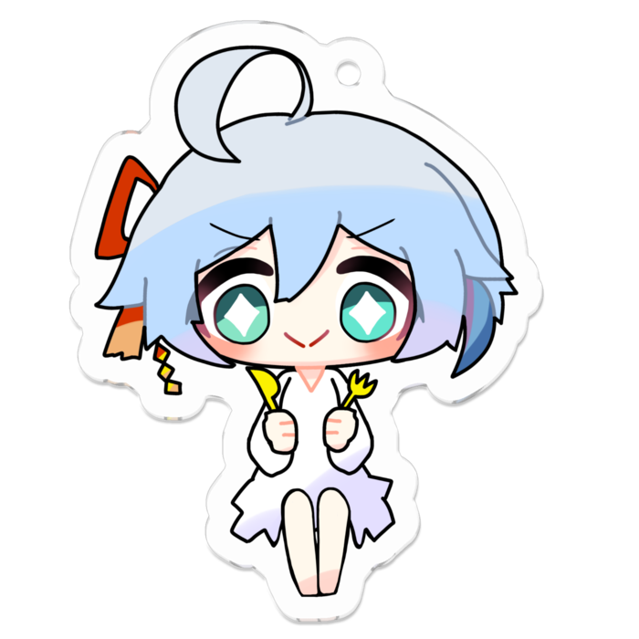 アクリルキーホルダー - 50 x 50 (mm)
