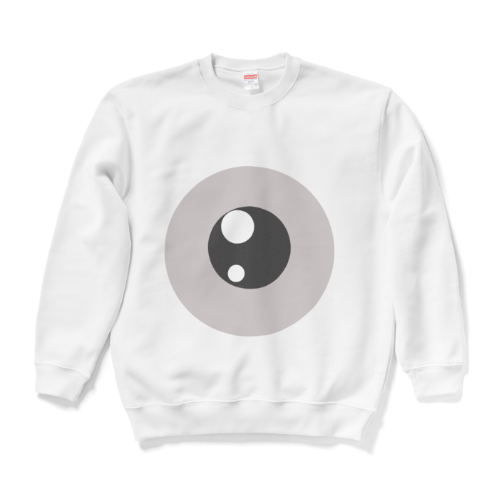 めだまスウェット - L - ホワイト