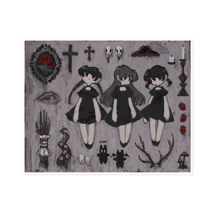 ステッカー - 160 x 160 (mm)