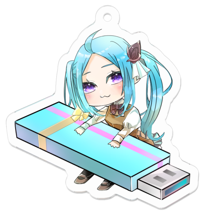 アクリルキーホルダー - 50 x 50 (mm)