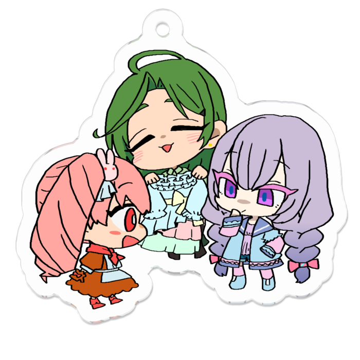 アクリルキーホルダー - 50 x 50 (mm)