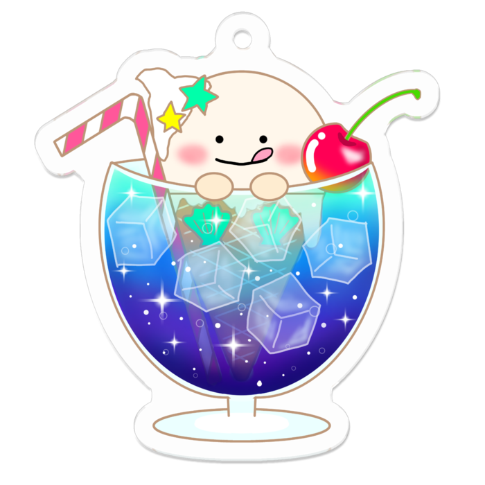 アクリルキーホルダー - 50 x 50 (mm)