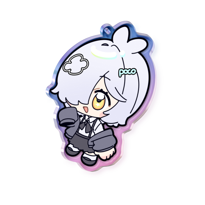 ミニぽこアクキー - 70 × 70mm