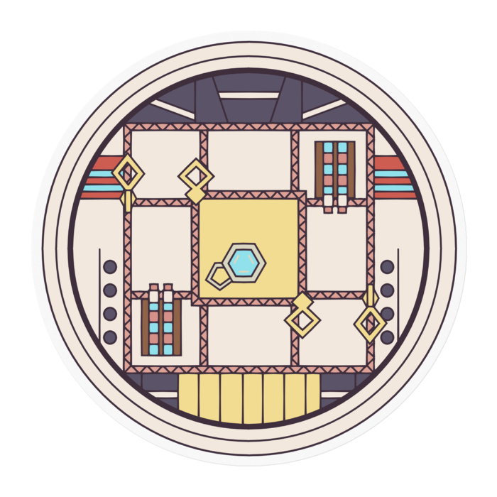 ステッカー - 100 x 100 (mm)