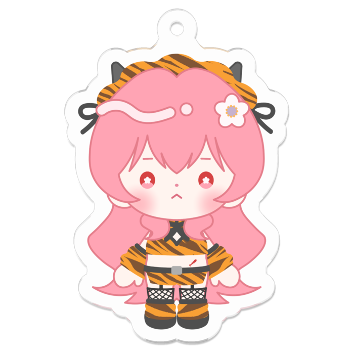 アクリルキーホルダー（コーティング） - 50 x 50 (mm)