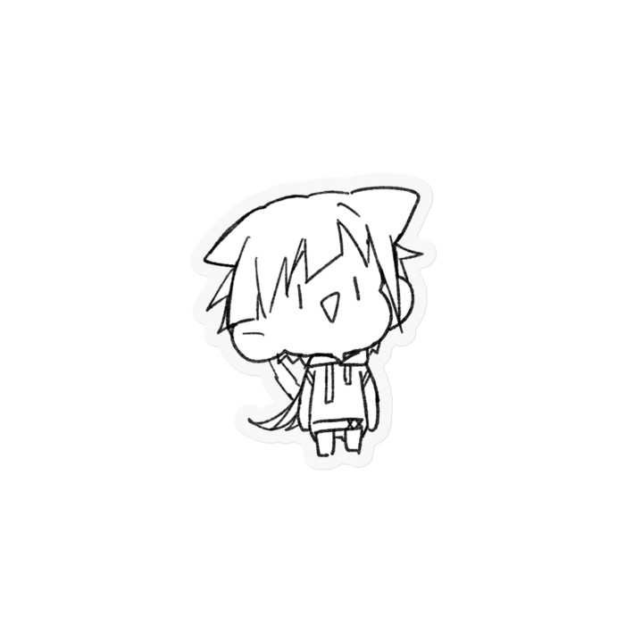 クリアステッカー - 100 x 100 (mm)