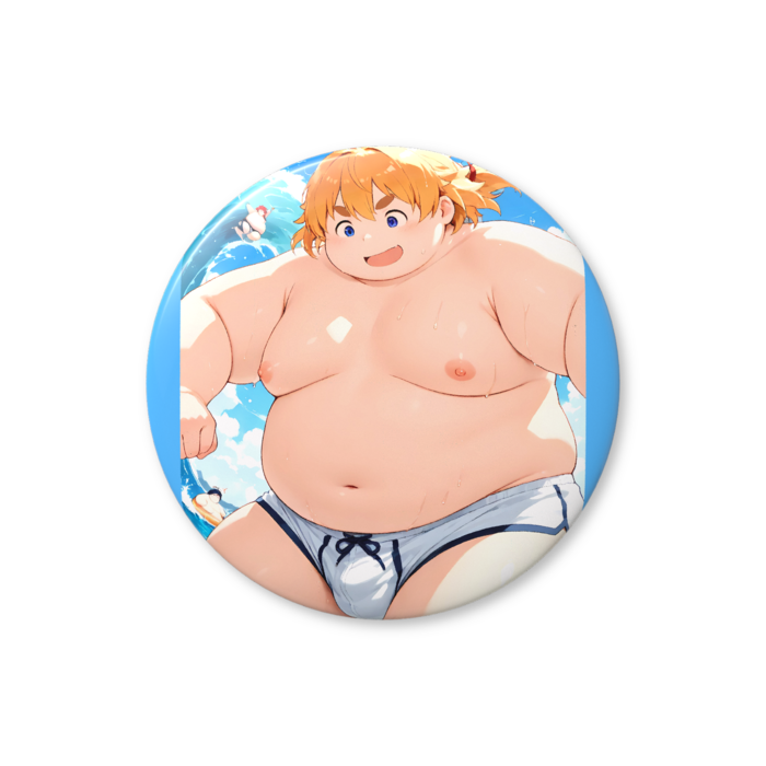 【缶バッジ(バリュー)】海のデブ 76mm
