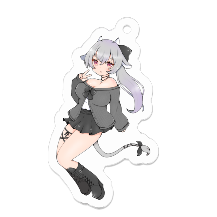 アクリルキーホルダー（コーティング） - 50 x 50 (mm)