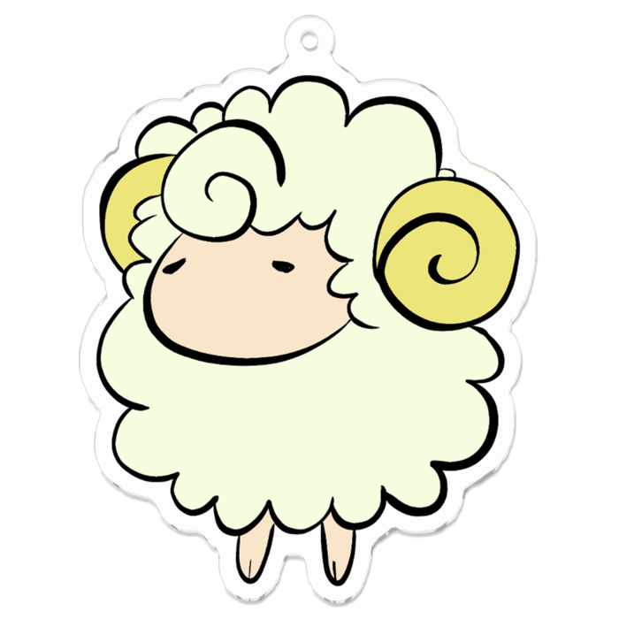 アクリルキーホルダー（コーティング） - 70 x 70 (mm)