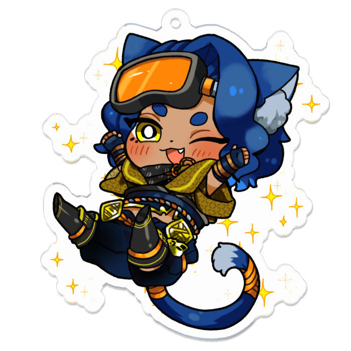 アクリルキーホルダーA - 70 x 70 (mm)