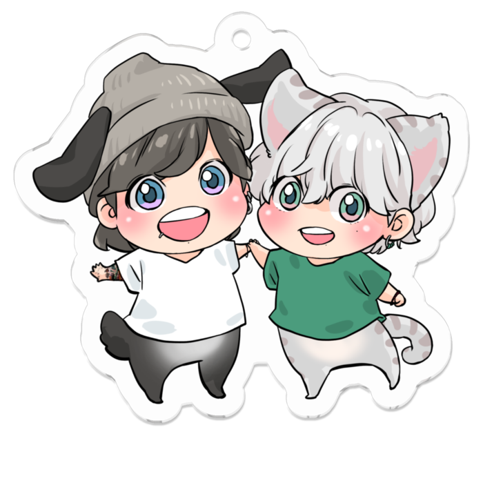 アクリルキーホルダー - 50 x 50 (mm)