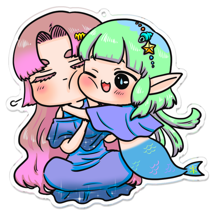 アクリルキーホルダー - 100 x 100 (mm)