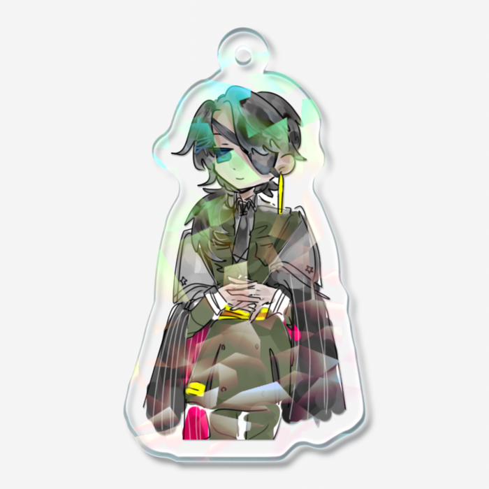 ホログラムアクリルキーホルダー - 50 × 50mm