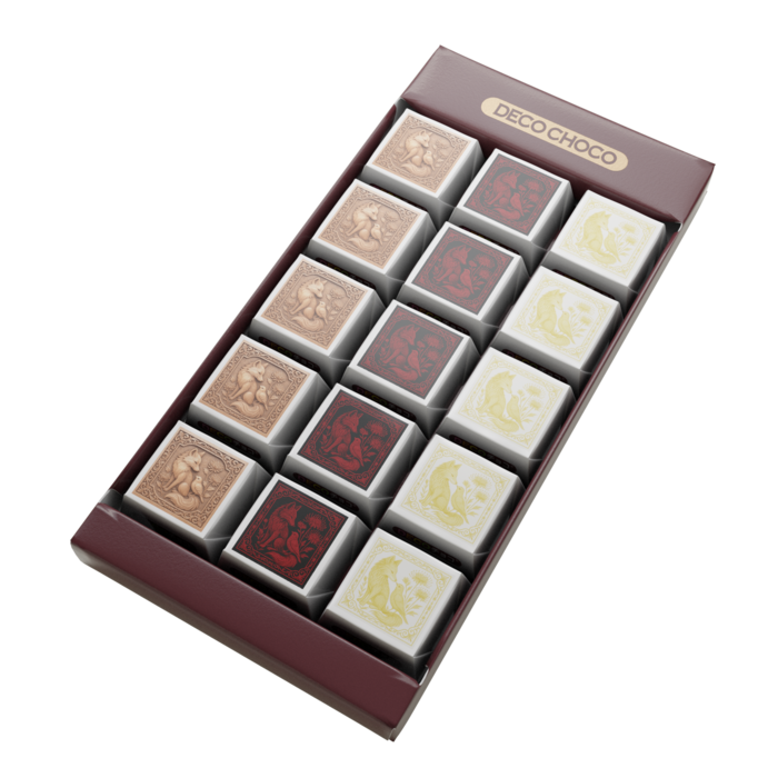 DECOチョコ - 列ごとにデザイン