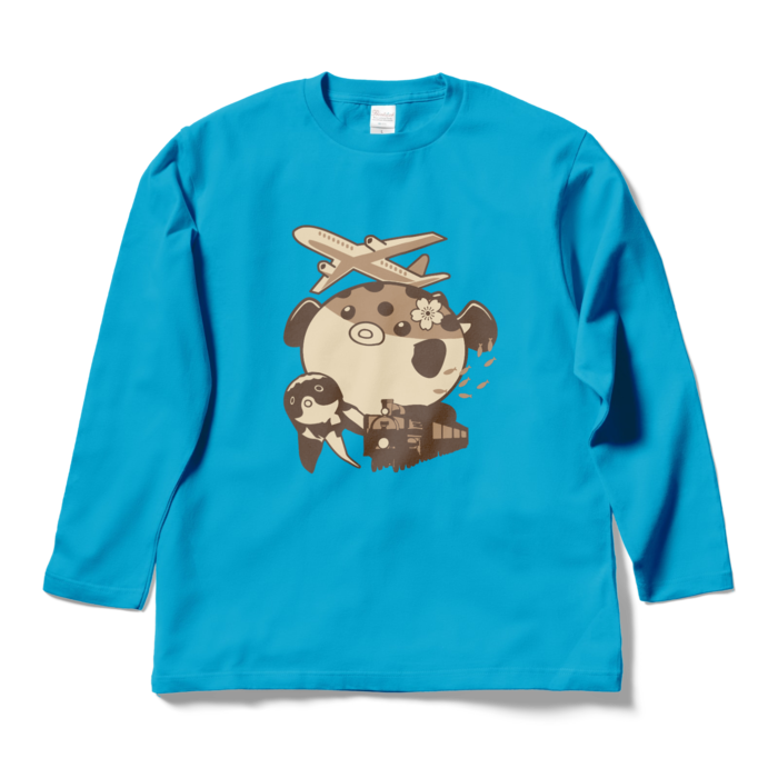 ロングスリーブTシャツ - L - ターコイズ