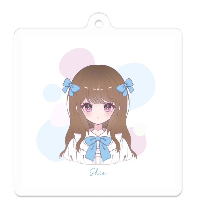 アクリルキーホルダー - 50 x 50 (mm)