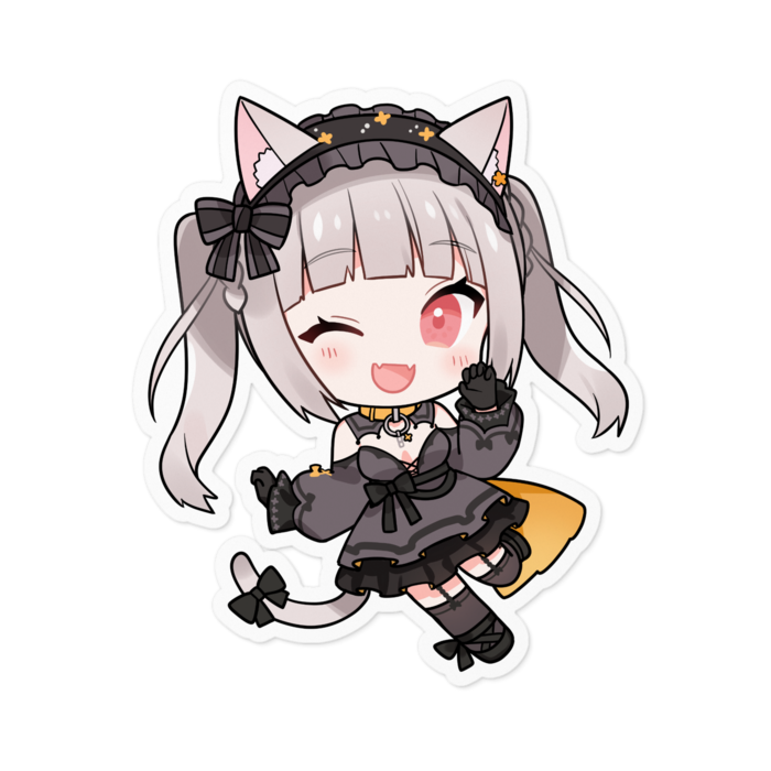 ホワイト/ステッカー - 100 x 100 (mm)