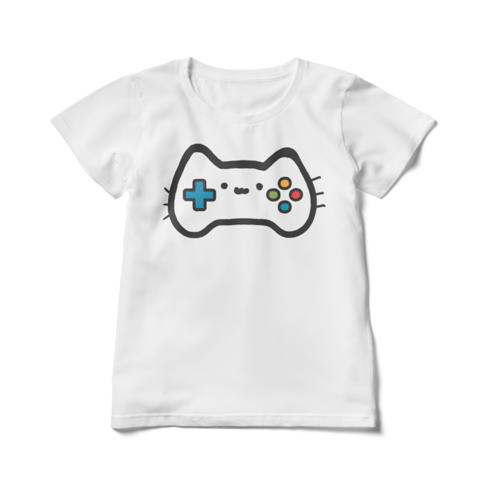 レディースTシャツ - L - 白猫