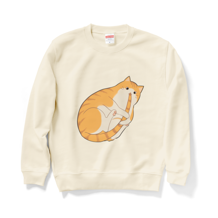 ねこ スウェット しっぽかじり 拾円均一駄菓子店 Booth