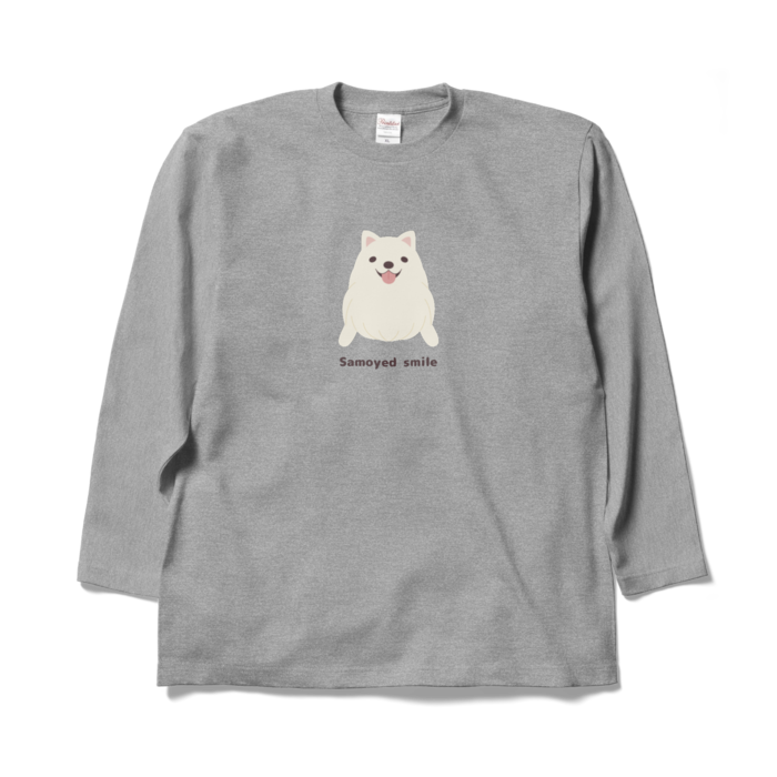 ロングスリーブTシャツ　灰　XL