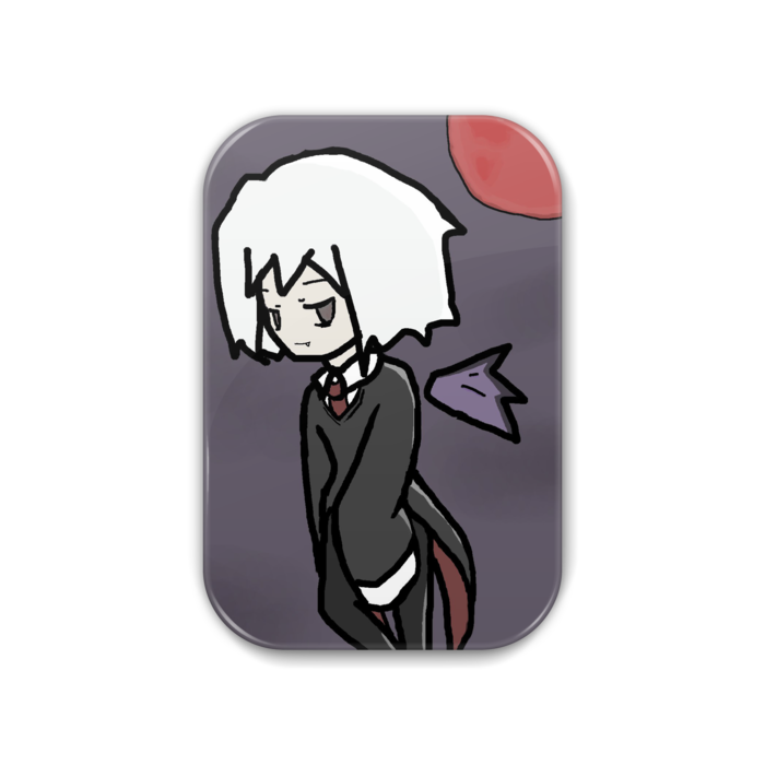 缶バッジ - 角丸 51x76mm(ドラキュラ)