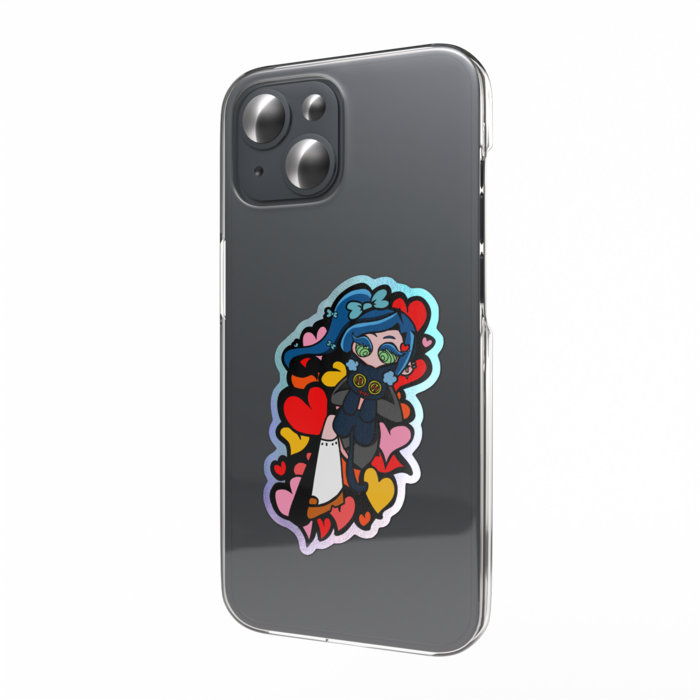 オーロラスマホステッカー - 縦