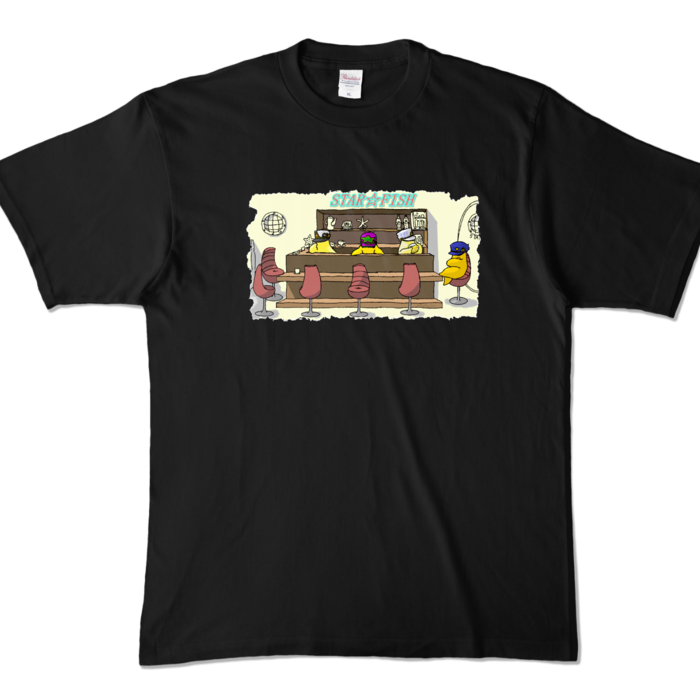 カラーTシャツ - XL - ブラック (濃色)