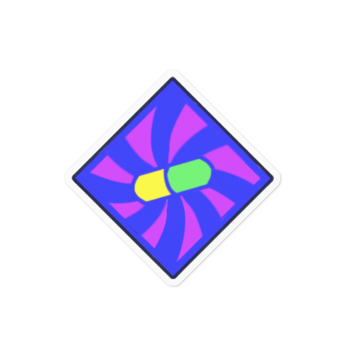 ステッカー - 100 x 100 (mm)