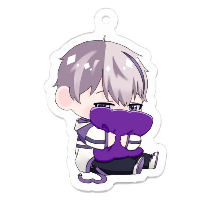 アクリルキーホルダー（コーティング） - 50 x 50 (mm)