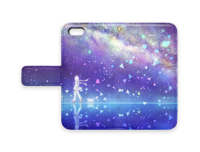 手帳型iPhoneケース - iPhone5 - ストラップ穴 あり