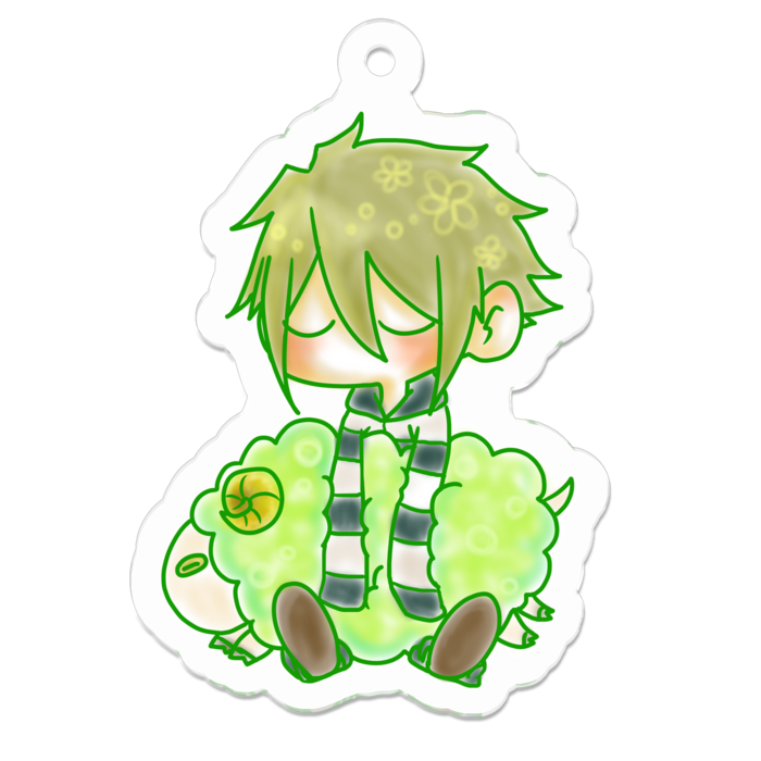 アクリルキーホルダー - 50 x 50 (mm)