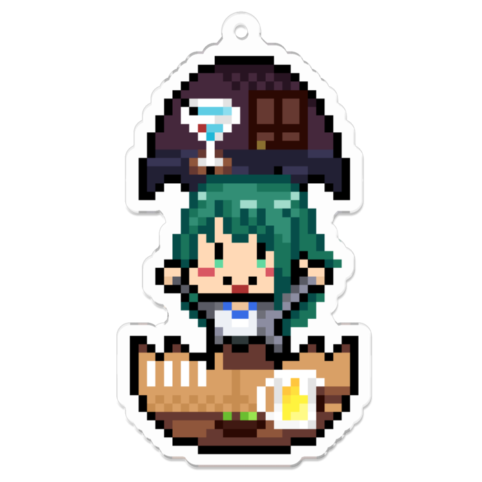 アクリルキーホルダー（コーティング） - 70 x 70 (mm)