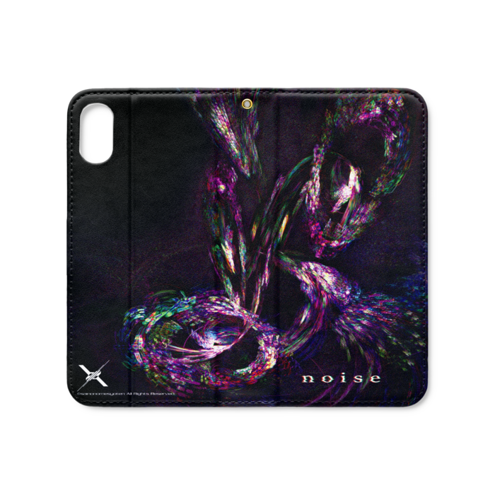 手帳型iPhoneケース（ベルトなし） - iPhone XS / X - ストラップ穴 あり