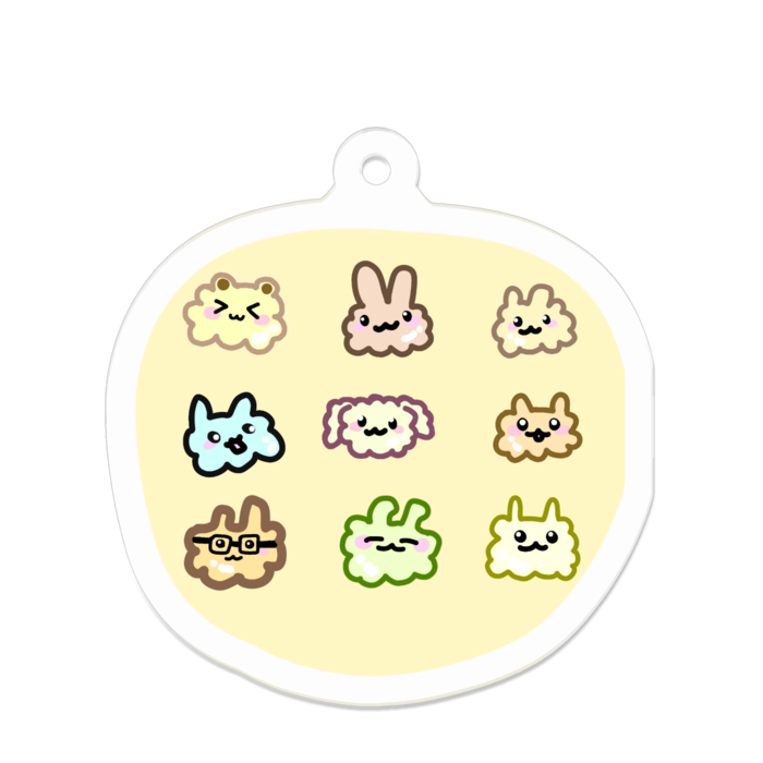 アクリルキーホルダー - 50 x 50 (mm)