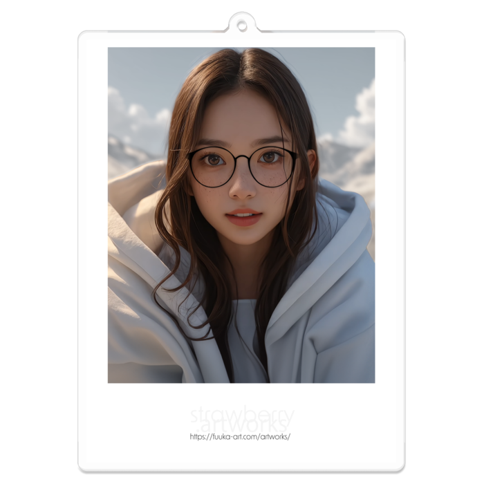 アクリルキーホルダー（コーティング） - 100 x 100 (mm)